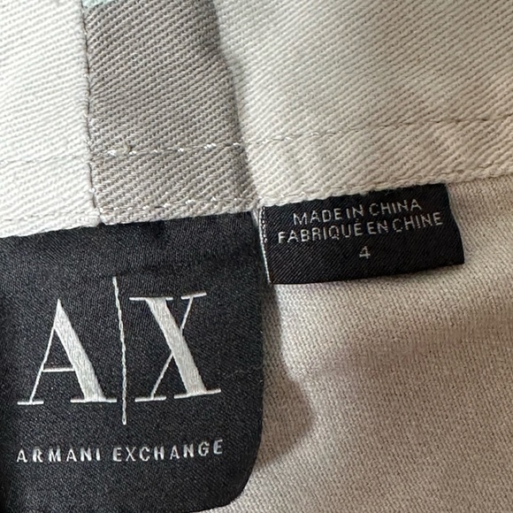 Armani Exchange Womens Pants Color block Size 4 Low Rise Straight Leg - Picture 4 of 7